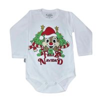 Body Bebé Feliz Navidad blanco Talla 2