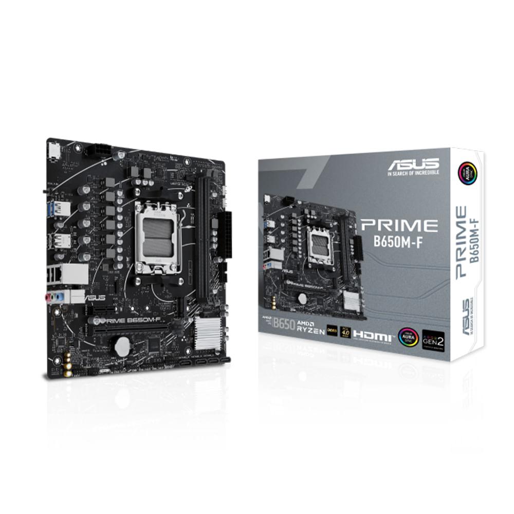 Motherboard ASUS PRIME B650M-F mATX con Chipset AMD B650 y Socket AM5 para alto rendimiento