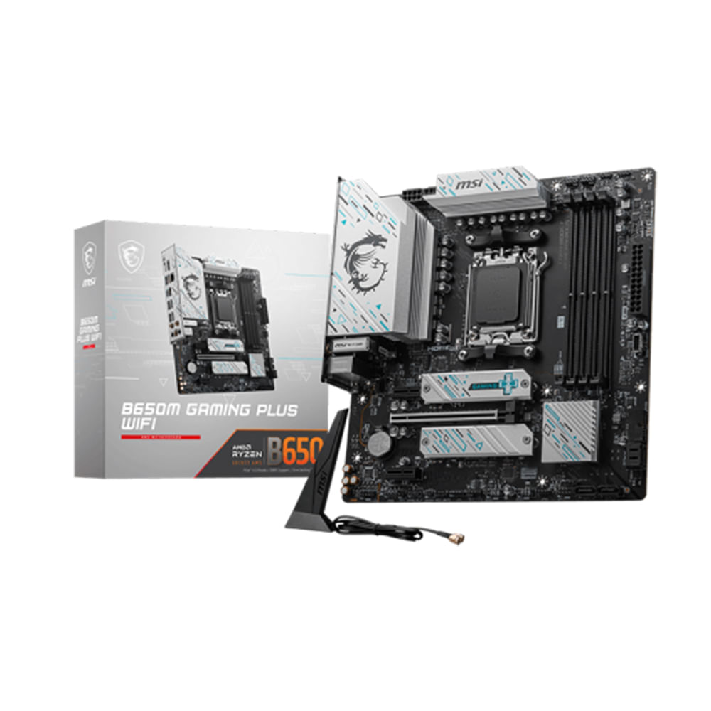 Placa Base MSI B650M Gaming Plus WiFi AM5 DDR5 7200MHz HDMI Compacta y de Alto Rendimiento
