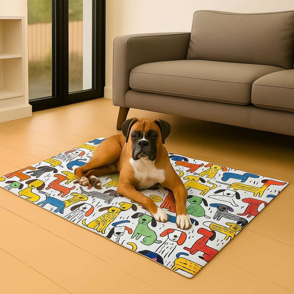 Manta Gel Refrescante Para Mascota  - Talla M - (Blanco)