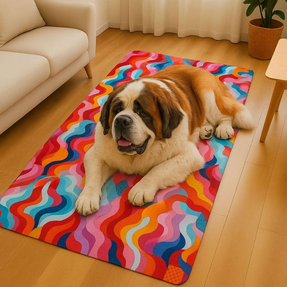 Manta Gel Refrescante Para Mascota  - Talla L - (Multicolor)