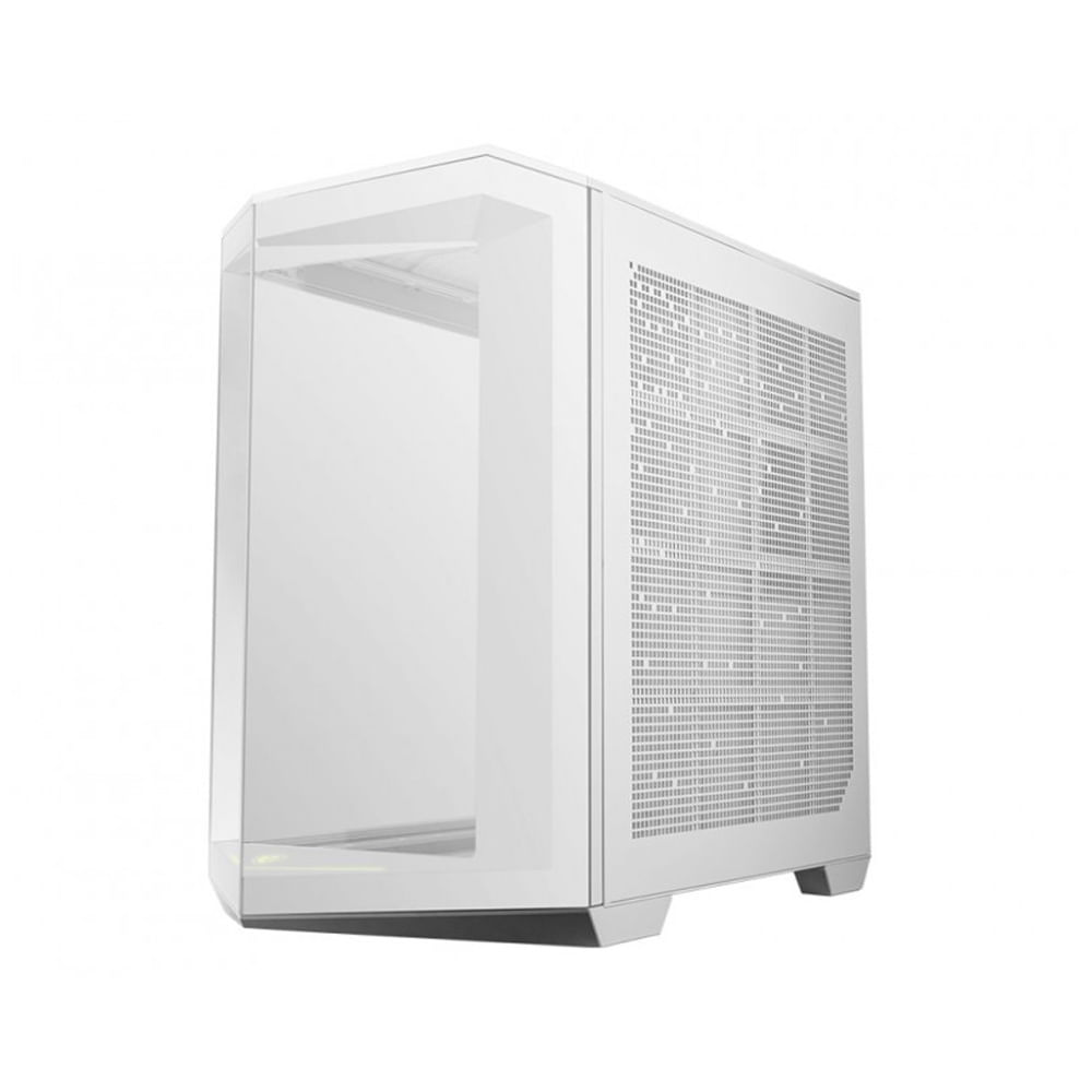 CASE Mid Tower MSI MAG PANO 100L PZ Blanco - Diseño Elegante Amplio Espacio y Excelente Ventilació