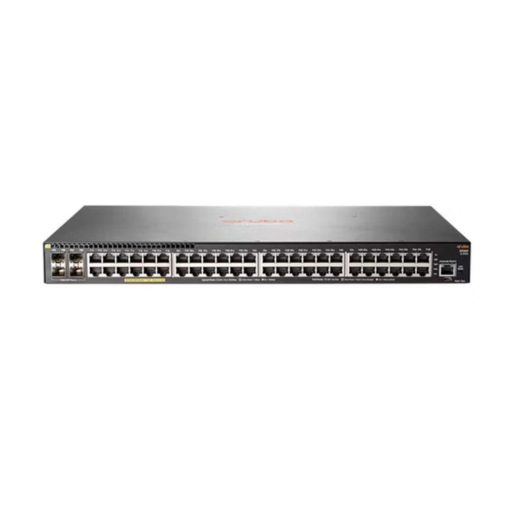 Conmutador Gestionado Aruba 2930F 48 Puertos PoE y 4 SFP Ideal para Redes Empresariales