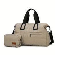 Mochila Maletín Deportiva Viaje Clarisse Beige para Mujer