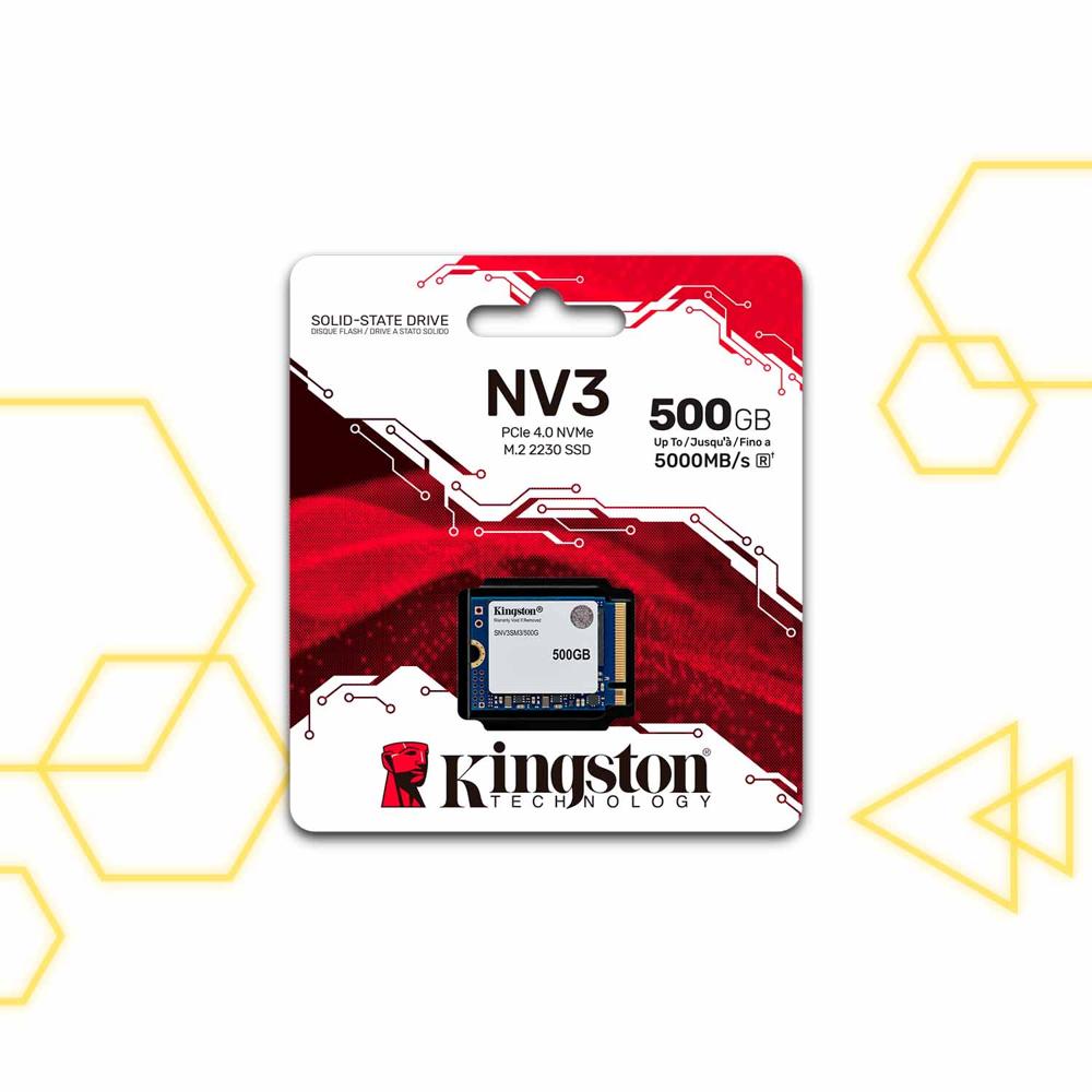 Disco Sólido Kingston NV3 500GB SSD M.2 2230 NVMe PCIe 4.0