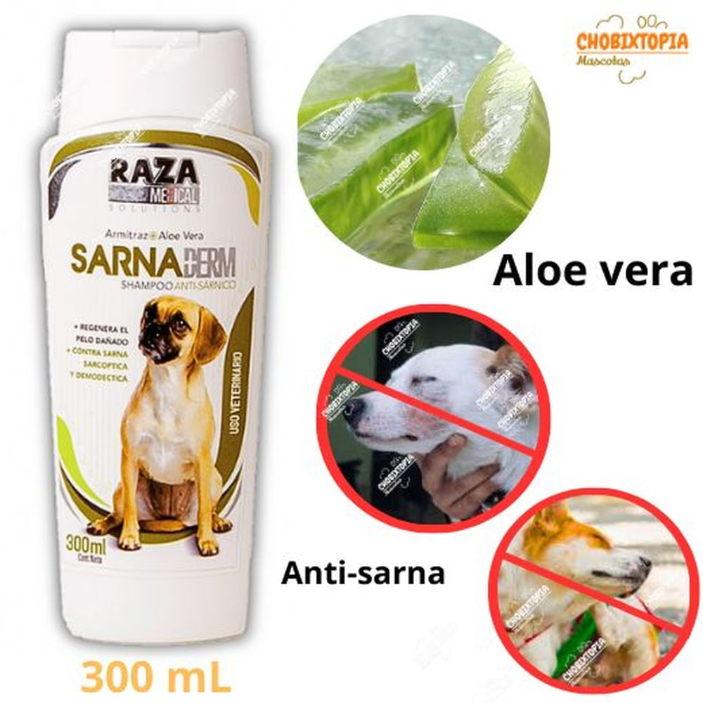 SHAMPOO MEDICADO PARA PERRO SARNADERM X 300 ML - RAZA