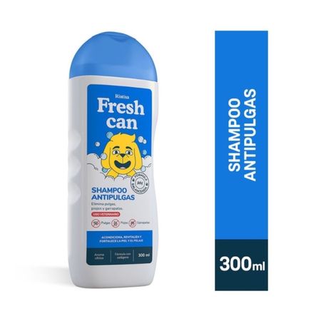 Shampoo para Perros Fresh Can Adultos Antipulgas Frasco 300 ml