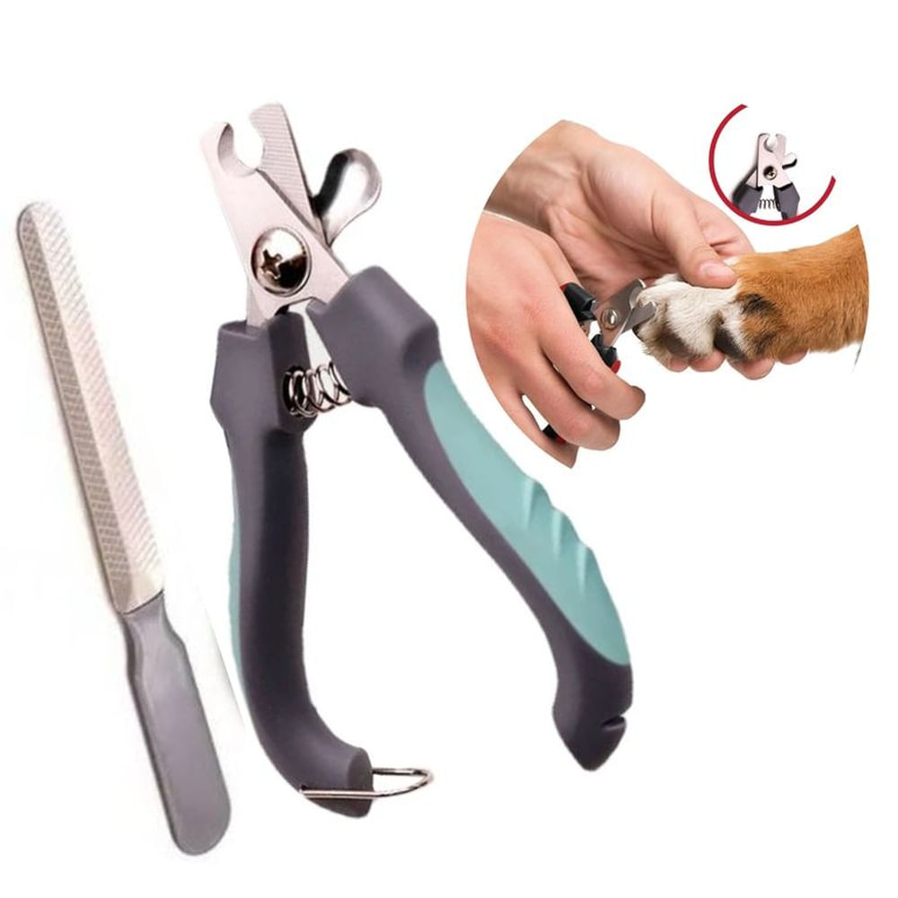 Cortauñas para Mascotas y Lima verde agua c-Seguro T-G