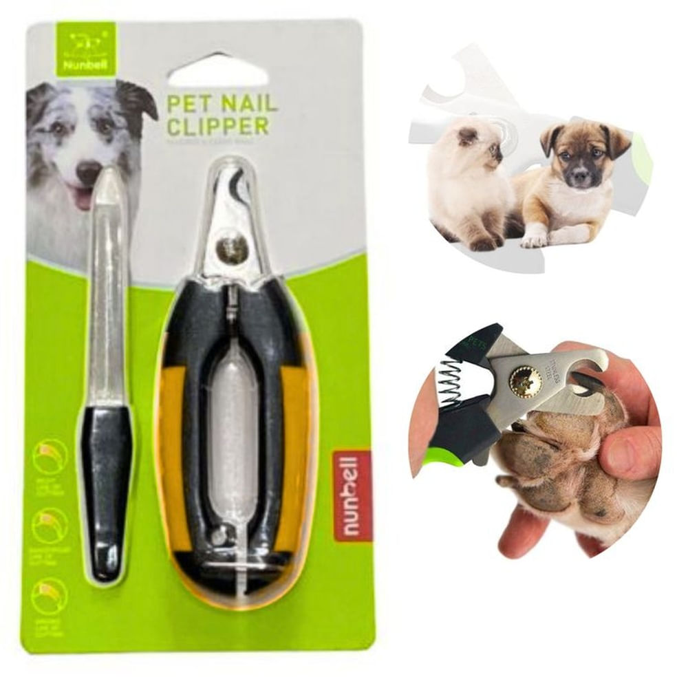 Alicate Cortauñas Perros-Mascotas NUNBELL Oval Anaranjado-P