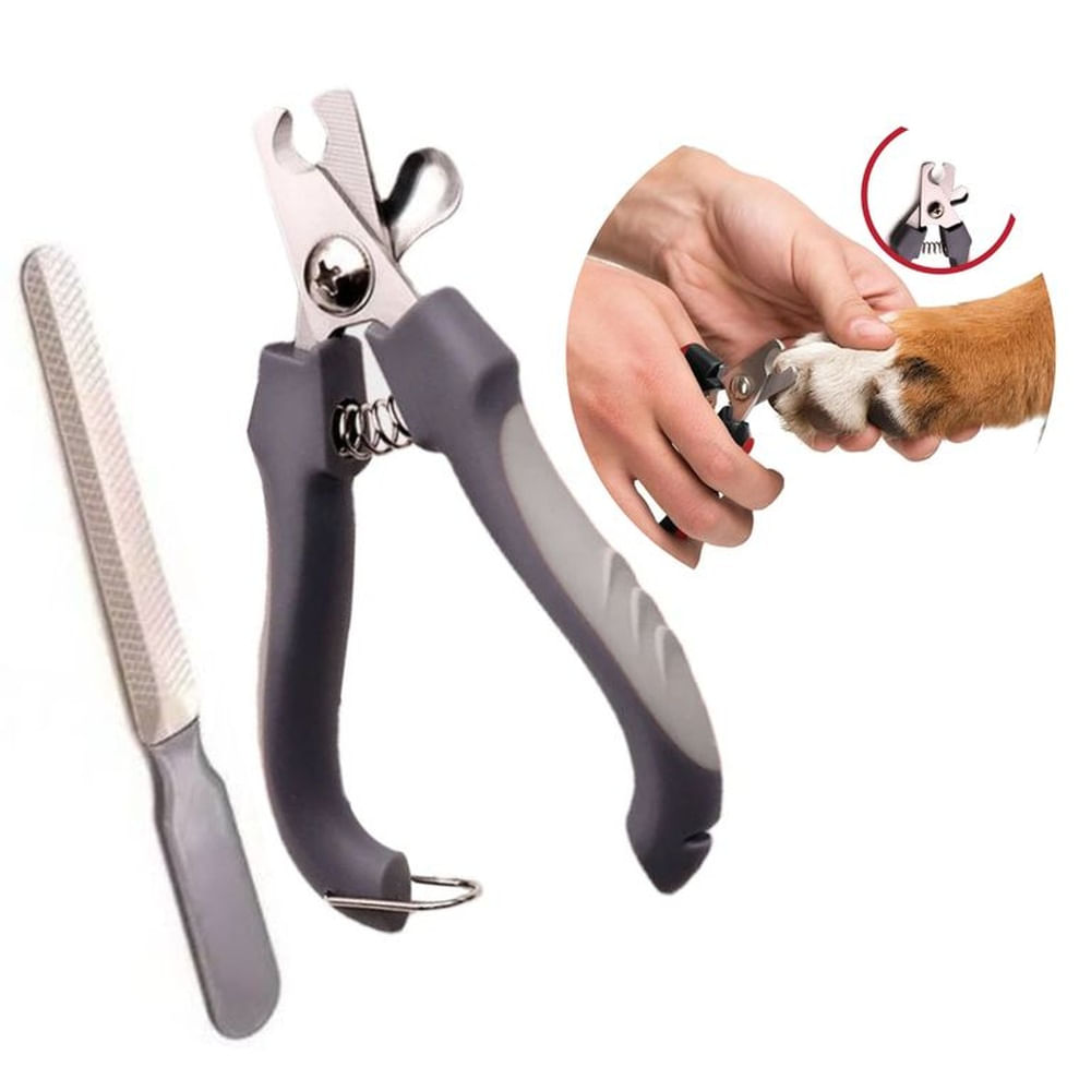 Cortauñas para Mascotas y Lima Plomo c-Seguro T-G