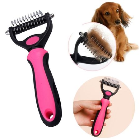 PEINE DESMOTADOR PARA PERROS Y GATOS CORAL CHICO