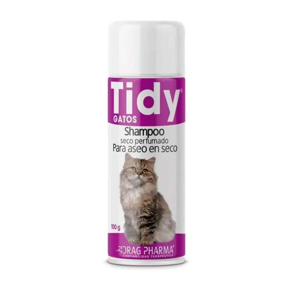 SHAMPOO SECO PERFUMADO "TIDY" PARA GATOS 100 g.