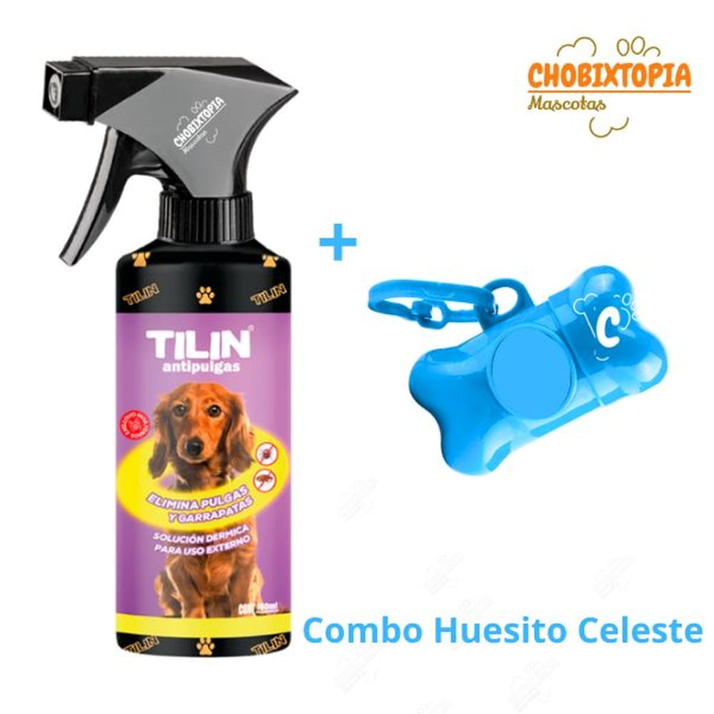 ANTIPULGAS TILIN x 180mL - PORTABOLSA CELESTE