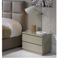 Velador Moderno Omar Beige High Gloss TU MESITA