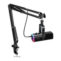Micrófono Fifine Ampligame AM8T XLR/USB (Incluye Brazo) - Negro