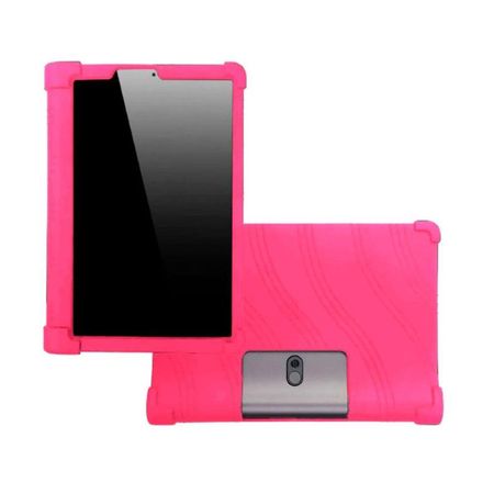 Funda Silicona Fucsia para tablet Lenovo Yoga Smart Tab