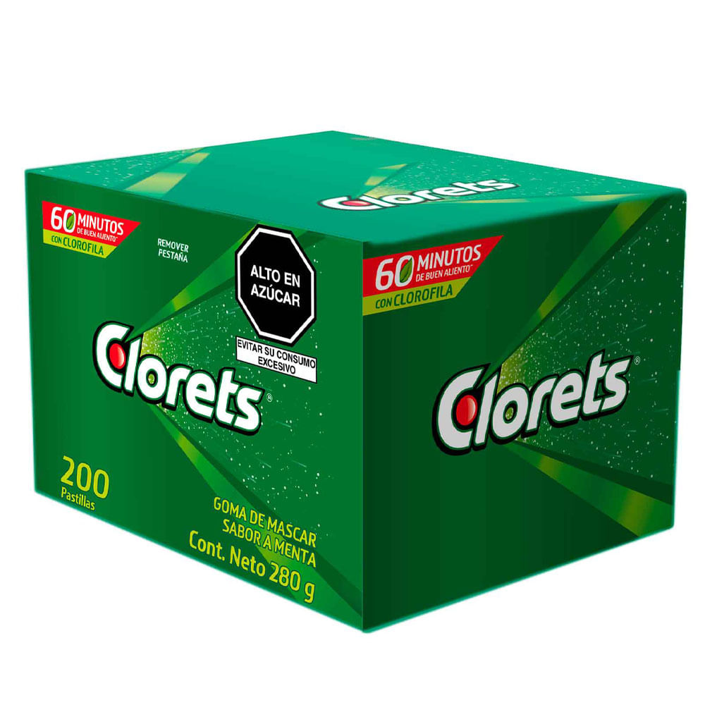 Gomas de Mascar CLORETS Display 200un