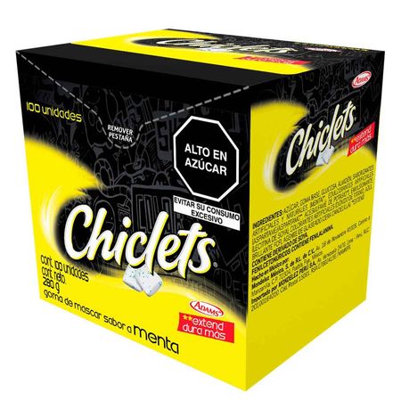 gomas-de-mascar-chiclets-display-200un gomas-de-mascar-chiclets-display-200un