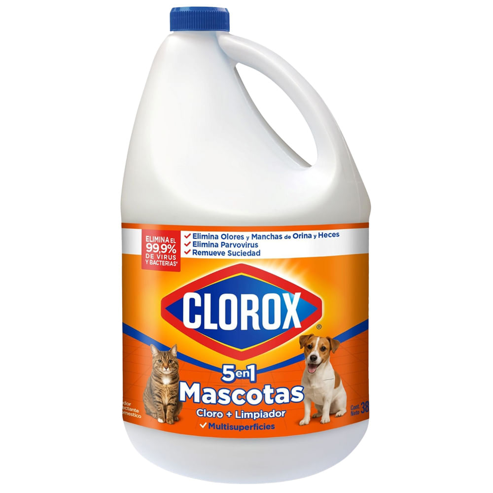 Limpiador Desinfectante CLOROX Mascotas Botella 3.8L