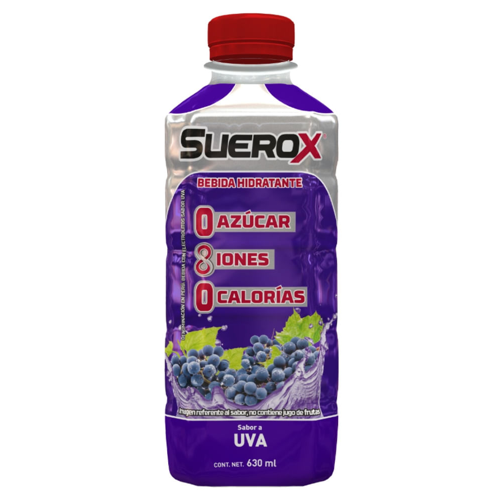 Bebida Rehidratante SUEROX Sabor Uva Botella 630ml
