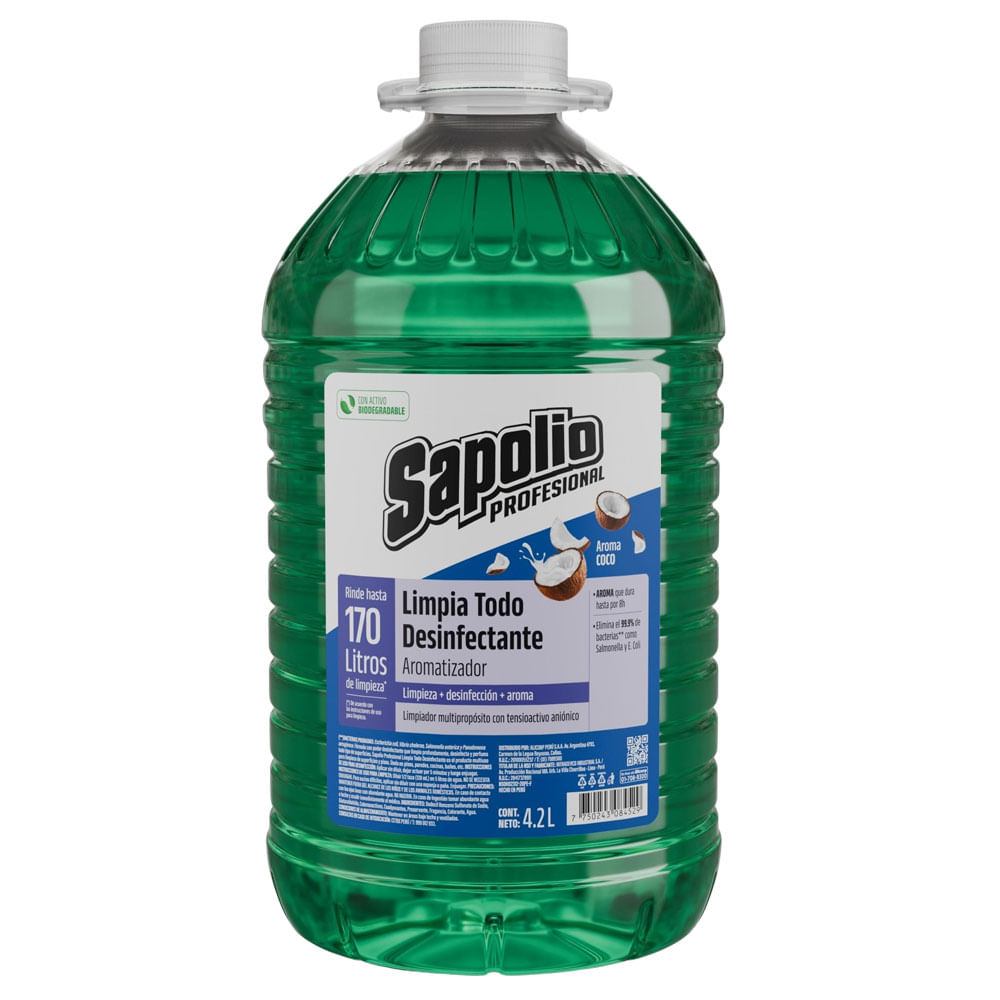 Limpiatodo SAPOLIO Profesional Coco Galonera 4.2L