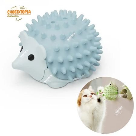 JUGUETE CATNIP ERIZO COLOR CIELO