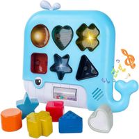 JUGUETE CLASIFICADOR DE FORMAS MUSICALES FORMA DE BALLENA