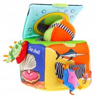Juguete sensorial cubo educativo y sonajero