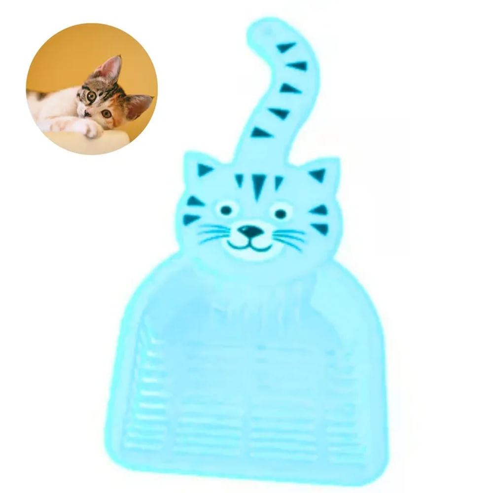 PALA RECOGEDOR PARA ARENA DE GATOS CELESTE.