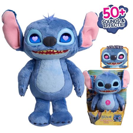 Peluche Interactivo Disney Stitch Estados de Animo  50 Sonidos
