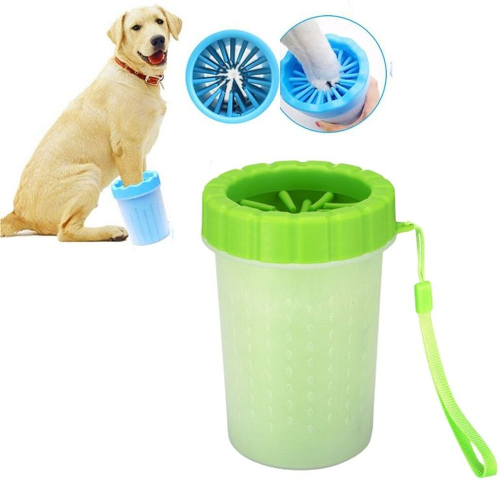 LIMPIA PATITAS PARA MASCOTAS GRANDE VERDE