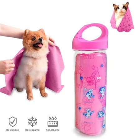 TOALLA MULTIFUNCIONAL ABSORBENTE PARA MASCOTA ROSADO