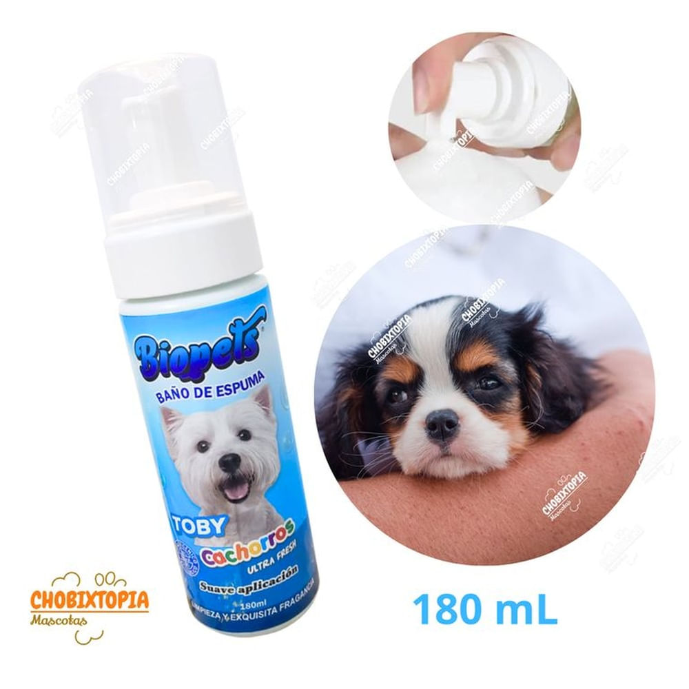 ESPUMA BAÑO EN SECO MASCOTA CACHORRO x 180 mL