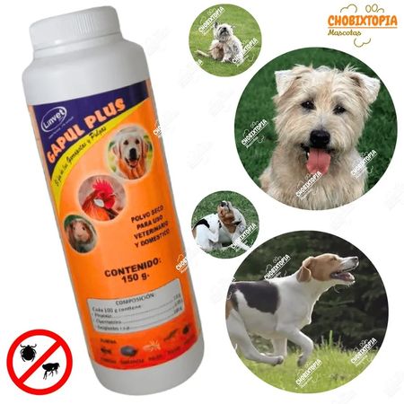 TALCO ANTIPULGAS Y GARRAPATAS GAPUL-PLUS 150 g