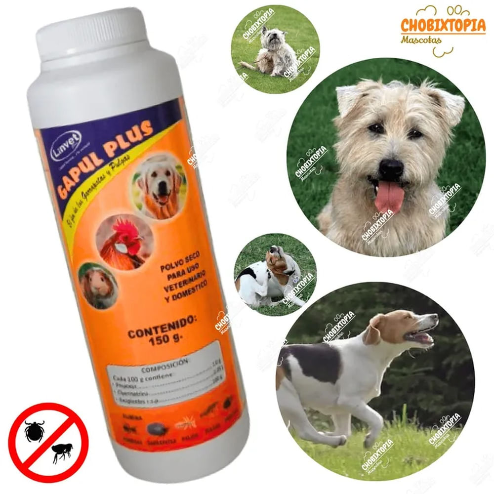 TALCO ANTIPULGAS Y GARRAPATAS GAPUL-PLUS 150 g