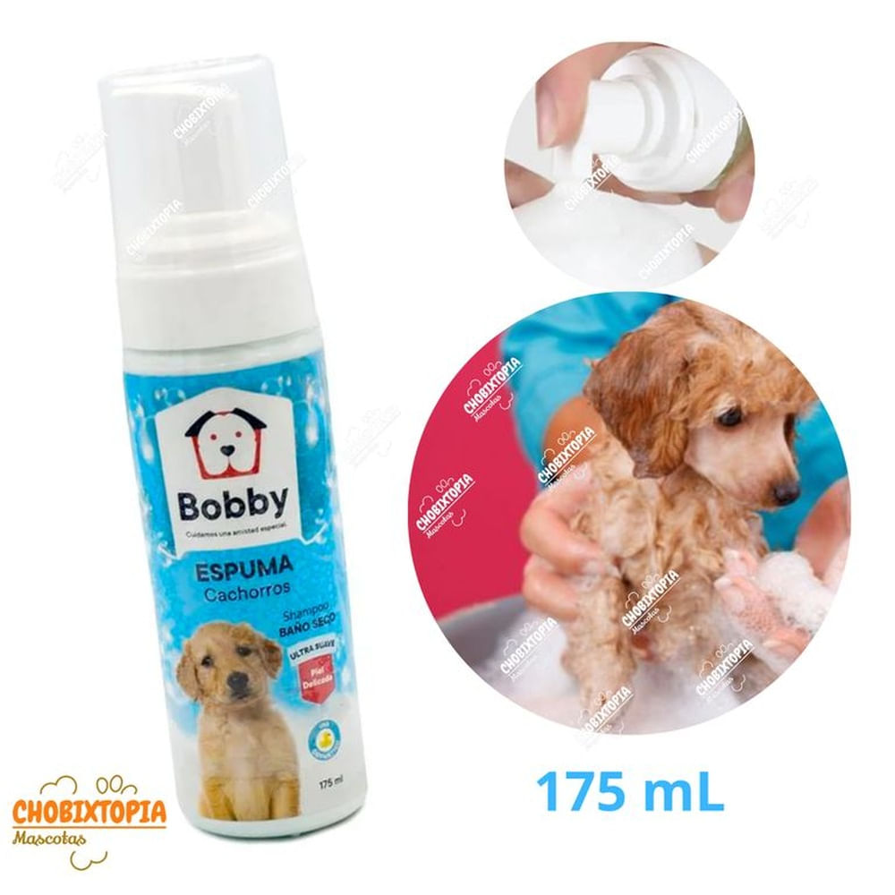 ESPUMA BAÑO EN SECO MASCOTA PERRO CACHORROx175 mL