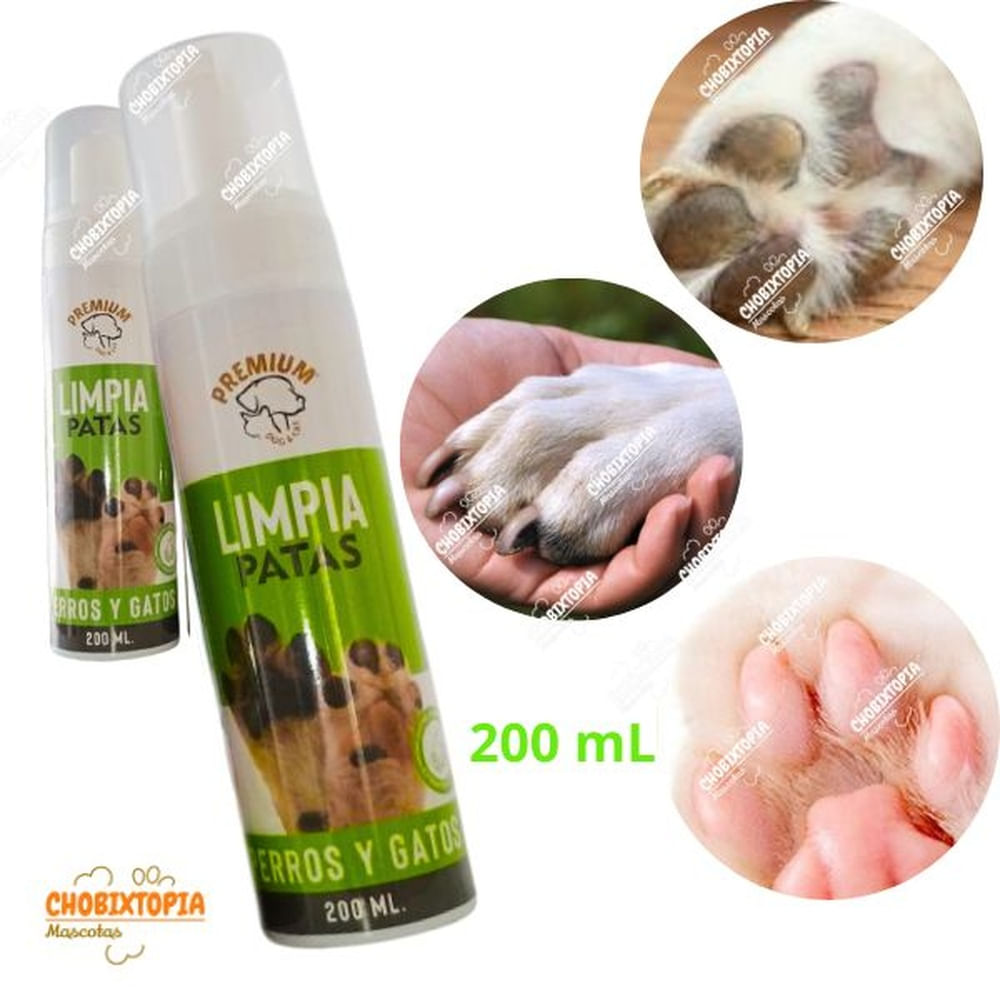 LIMPIA PATAS PREMIUM PERROS Y GATOS x 200 ML