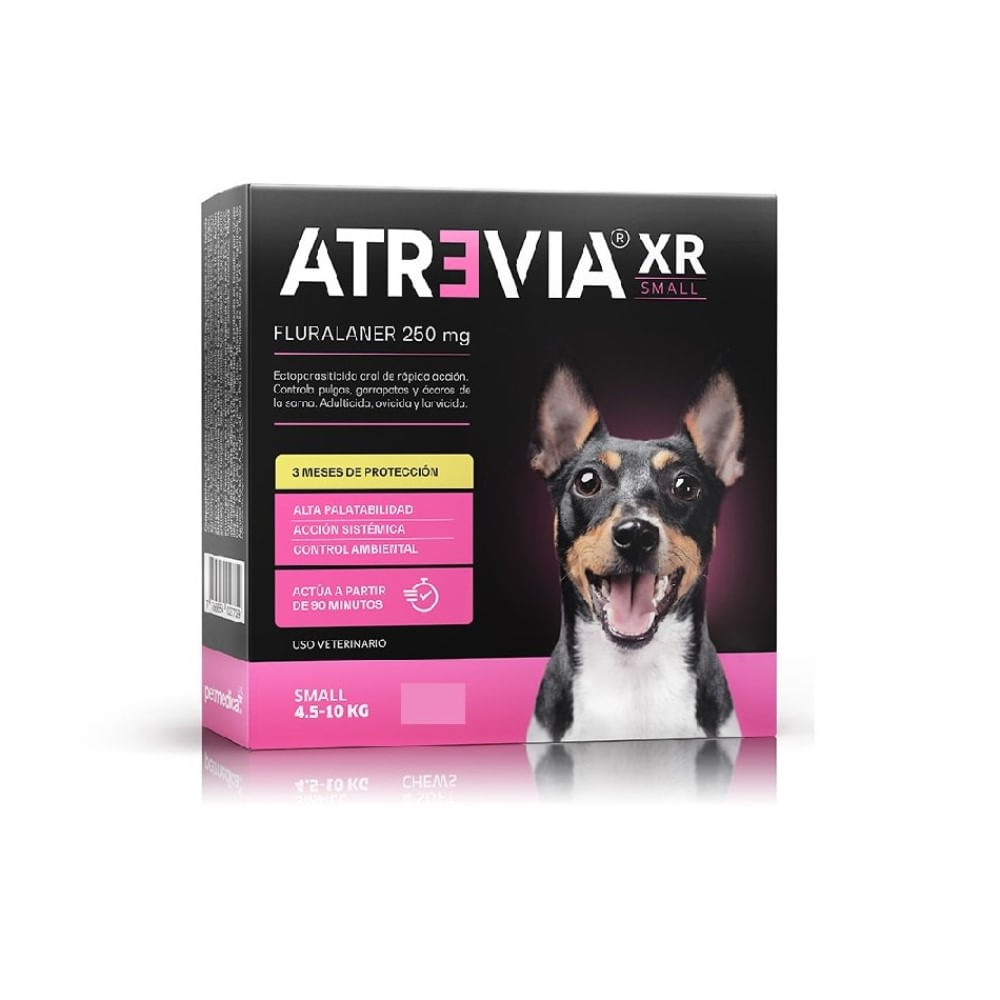 Antipulgas para Perros Atrevia XR Mg Medium 4.5 - 10 Kg 1 Tableta