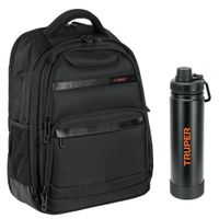Combo Mochila Porta laptop Truper y termo tomatodo