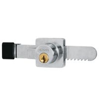 Cerradura para vitrina 6 mm, tipo serrucho - HERMEX
