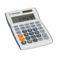 Calculadora de bolsillo escritorio 8 x 12 - truper