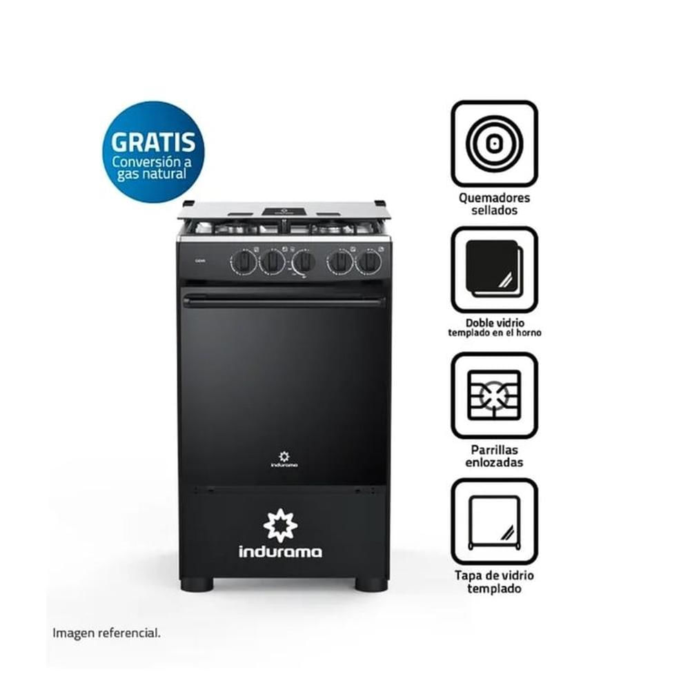 Cocina a Gas Indurama 4 Hornillas Goya