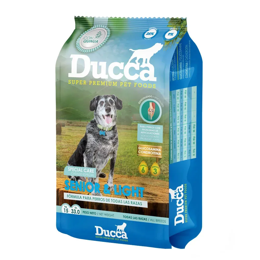 Alimento Ducca Perro Senior y Light Premium 15Kg