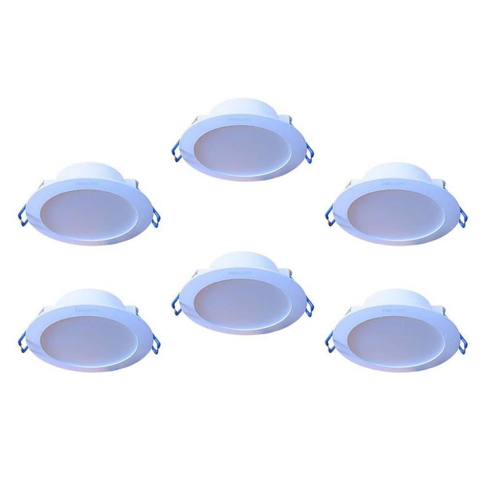 KIT 6 PANEL LED SPOT PARA CAJA OCTAGONAL PHILIPS 6W LUZ FRÍA