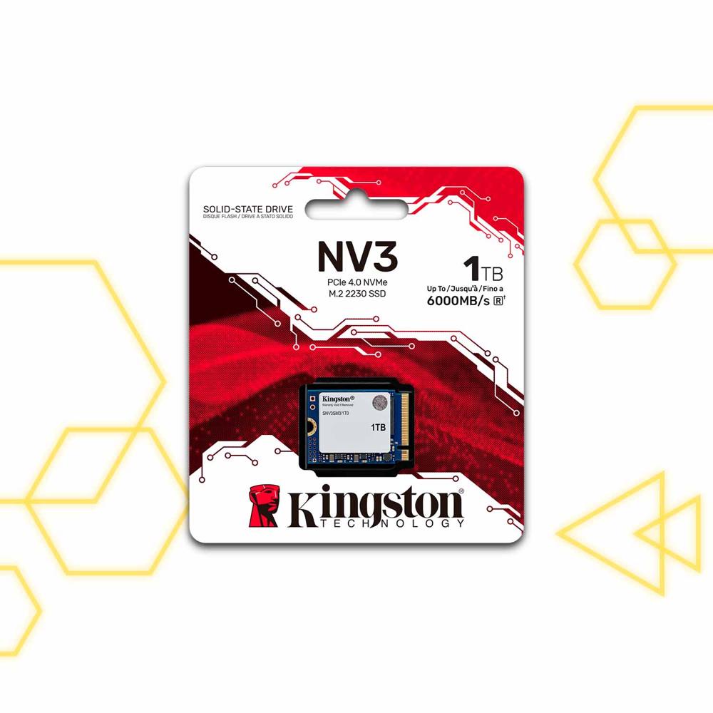 Disco Sólido Kingston NV3 1TB SSD M.2 2230 NVMe PCIe 4.0