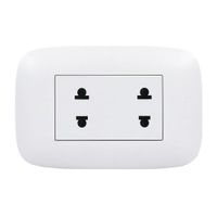 Toma corriente doble 16A250V Domino Sencia AP1212 Bticino