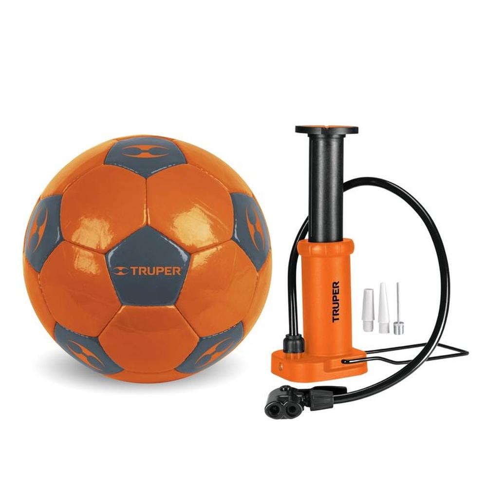 Pelota de fútbol PARA NIÑOS con inflador pedal truper
