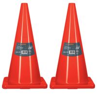 Cono de seguridad precaución de 70 cm 2 unidades PVC Truper