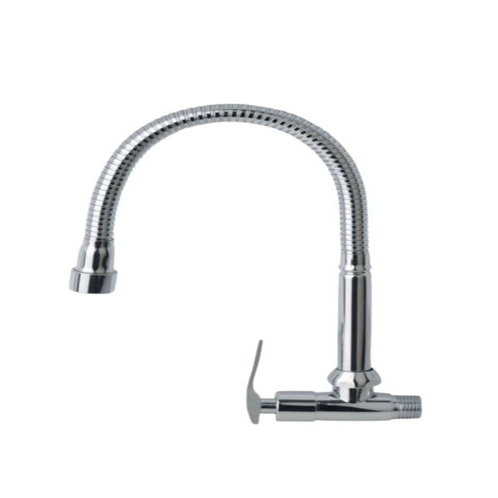 Llave Caño corrugado flexible para pared cocina