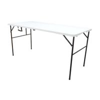 Mesa Catering Plegable Plus Blanco Orange 152x70x74cm